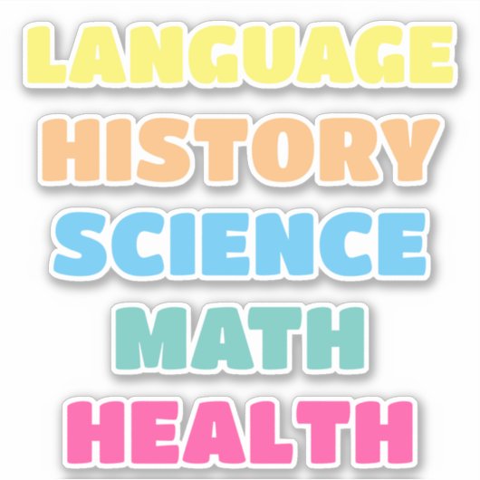 学校の主題のシール,美的 シール (正面)