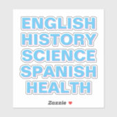 学校の主題のシール,美的 シール (シート)