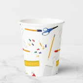 学校の事務用品パターン 紙コップ (右)