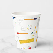 学校の事務用品パターン 紙コップ (正面)