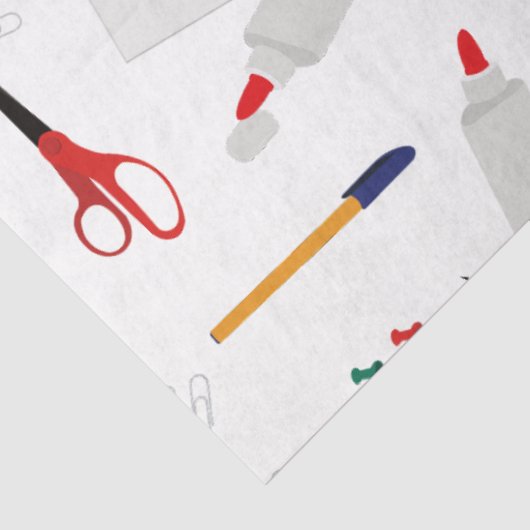 学校の事務用品パターン 薄葉紙 (詳細)