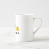 学校の交通指導員のマグ ボーンチャイナマグカップ (右)