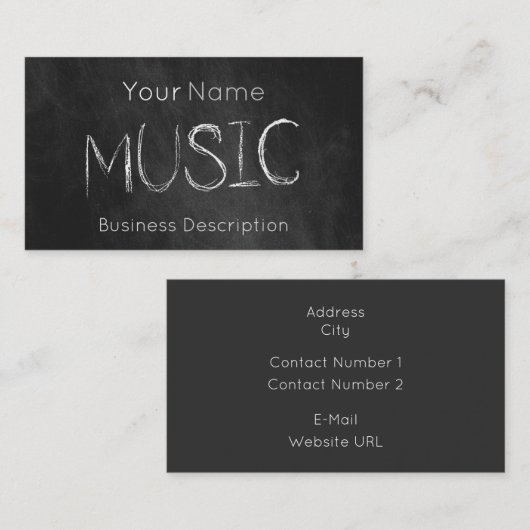 学校の件名の名刺 名刺 (正面/裏面)