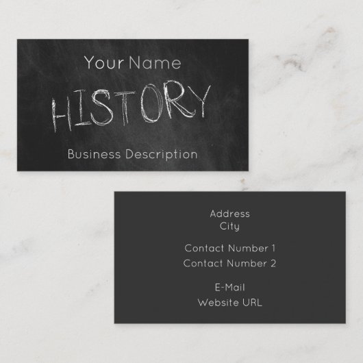 学校の件名の名刺 名刺 (正面/裏面)