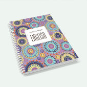 学校の件名(紫パーソナライズされた) ノートブック