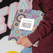 学校の件名(紫パーソナライズされた) ノートブック