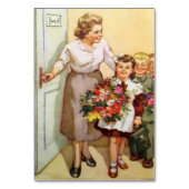 学校の休日に専用のソ連はがき テーブルナンバー (正面)