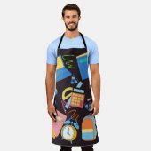 学校の供給，学生パターン エプロン (着用した状態)