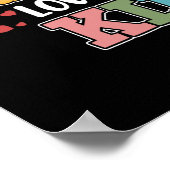 学校の保護者が子供の管理者小僧を愛するグラフ ポスター (角)