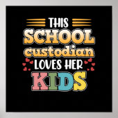 学校の保護者が子供の管理者小僧を愛するグラフ ポスター (正面)