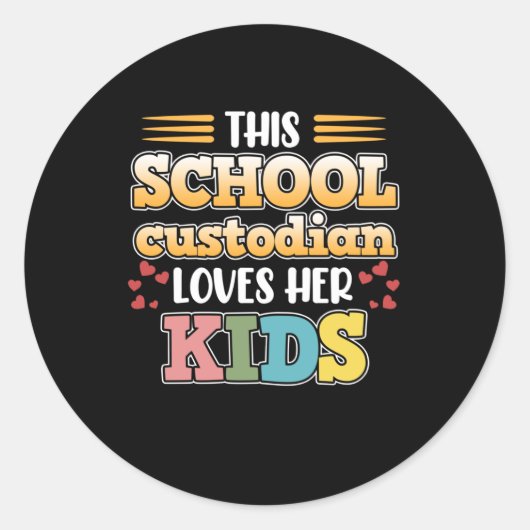 学校の保護者が子供の管理者小僧を愛するグラフ ラウンドシール (正面)