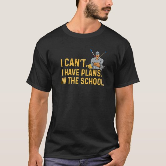 学校の保護者の清掃係 Tシャツ (正面)