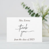 学校の先生ありがとうグリーティングギフトカード サンキューカード (スタンド正面)