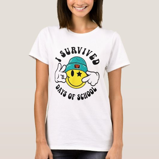 学校の先生と生徒の67日間を生き抜いた Tシャツ (正面)