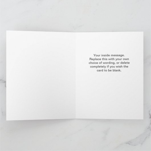 学校の先生になるためのトレーニングおめでとう カード (内部)