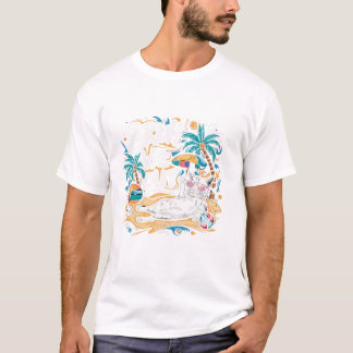 学校の先生の夏のブロ Tシャツ