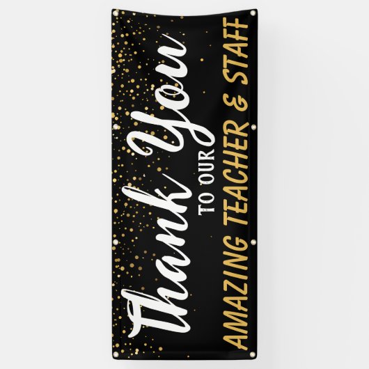 学校の先生の評価週 横断幕 (縦)