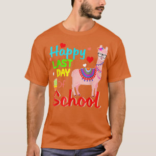 学校の先生または学生Tシャツの幸せな最終日 Tシャツ