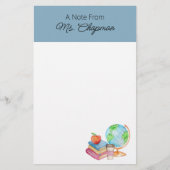 学校の先生メモ 便箋 (正面)