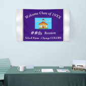 学校の写真のパーソナライズな同窓会の旗 横断幕 (トレードショー)