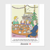 学校の出生遊スクリプト法的小切手漫画 シール (シート)