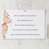 学校の初日に知り合いになる ペーパーパッド (インサイチュ)