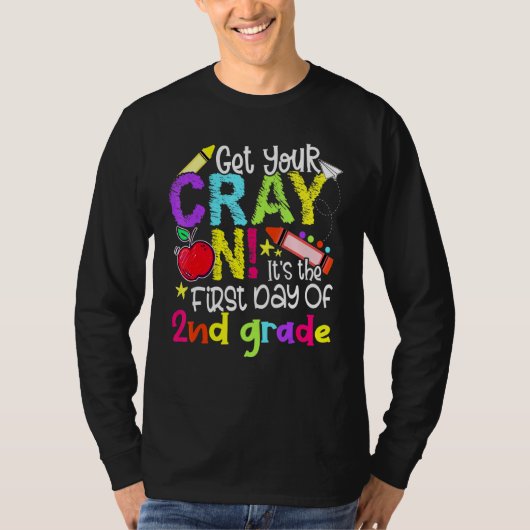 学校の初日にCrayを取得する2G Tシャツ (正面)