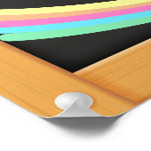 学校の初日の枠入り黒板の背景 ポスター (角)