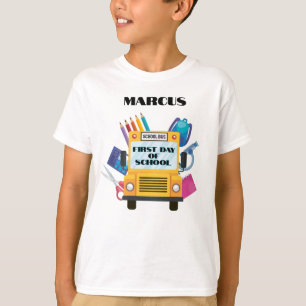 学校の初日パーソナライズされた Tシャツ