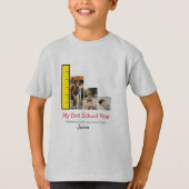 学校の初日フォトマイルストーンTシャツ Tシャツ (正面)