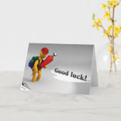 学校の初日 カード (黄色い花)