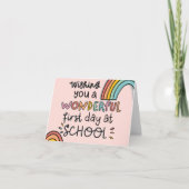 学校の初日 カード (正面)