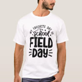 学校の初日 |フィールドデイTシャツ Tシャツ (正面)