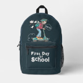 学校の初日 | プリントバックパック (正面)