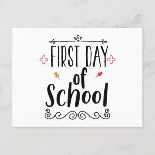 学校の初日 ポストカード