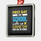 学校の初日 メタルオーナメント (左)