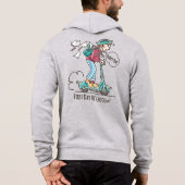 学校の初日 |メンズフルジップ パーカ (裏面)