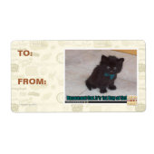 学校の初日 ラベル (正面)