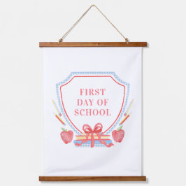 学校の初日 |教室 吊り下げ型タペストリー