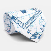 学校の化学パターン ネクタイ (ロール)