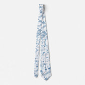 学校の化学パターン ネクタイ (裏面)