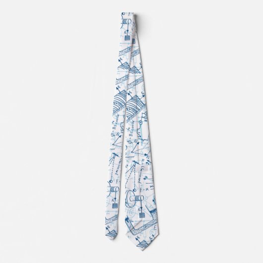 学校の化学パターン ネクタイ (裏面)