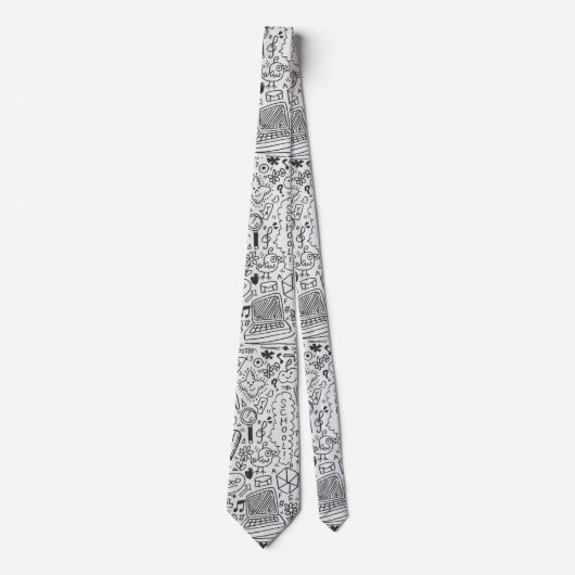 学校の化学パターン ネクタイ (正面)