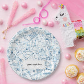 学校の化学パターン ペーパープレート (パーティー)