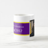 学校の卒業写真コラージュマグカップ コーヒーマグカップ (中央)