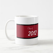 学校の卒業写真コラージュマグカップ コーヒーマグカップ (左)