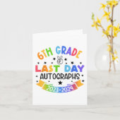 学校の卒業式の最終日 カード (黄色い花)