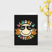 学校の卒業式グルーヴ学校Suのためにアウト カード (黄色い花)