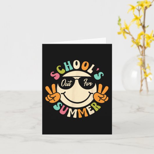 学校の卒業式グルーヴ学校Suのためにアウト カード (黄色い花)