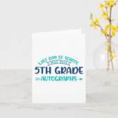 学校の卒業式5年生のサイン最終日 カード (黄色い花)